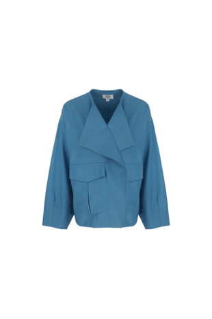 C&S Simone jacket denim mid blue