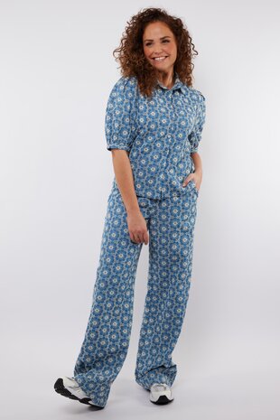 C&S Summer pants denim mid blue