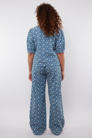 C&S Summer pants denim mid blue