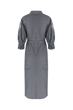 C&S Nantes dress black/offwhite
