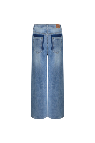 Fluresk Raquel pants denim mid blue