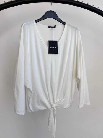 Knoop top offwhite