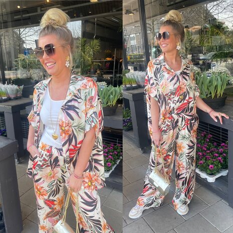 Kara print blouse