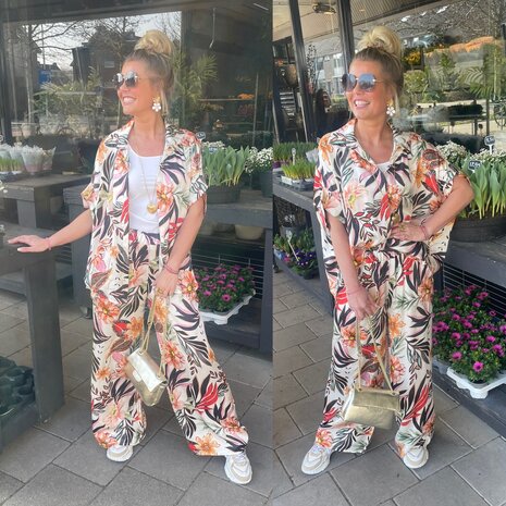 Kara print blouse