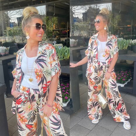 Kara print blouse