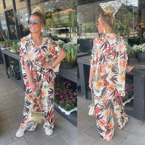 Kara print blouse