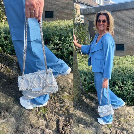 C&S Sillas pants denim mid blue