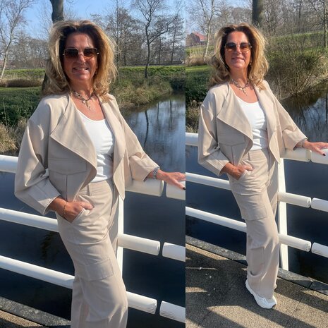C&S Simone jacket sand