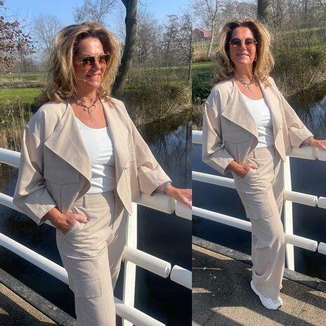 C&S Simone jacket sand