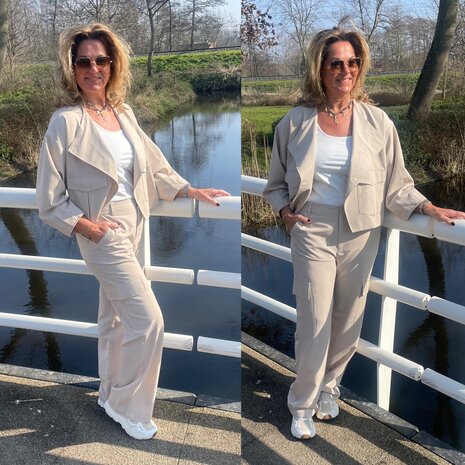 C&S Simone jacket sand