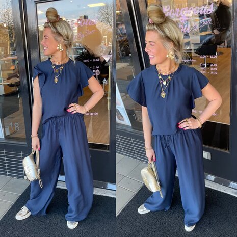 Tessa tweedelige set midnight blue