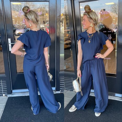 Tessa tweedelige set midnight blue