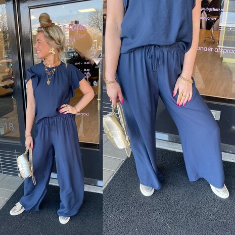 Tessa tweedelige set midnight blue