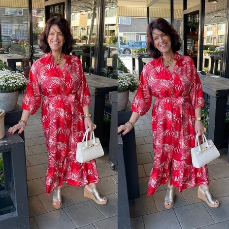 C&S Sally dress sand/slate rose
