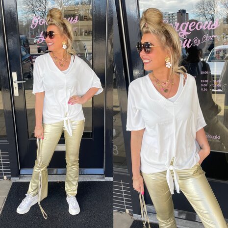 Classic Knoop top offwhite