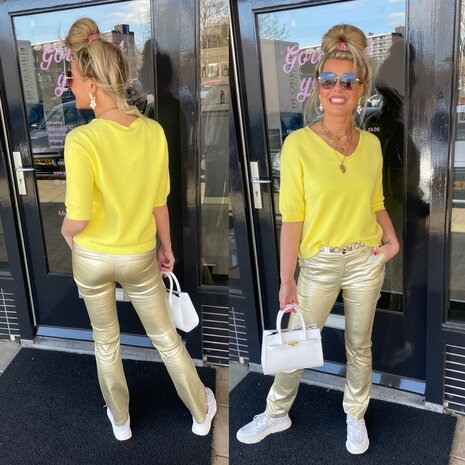 C&S Viona broek licht goud
