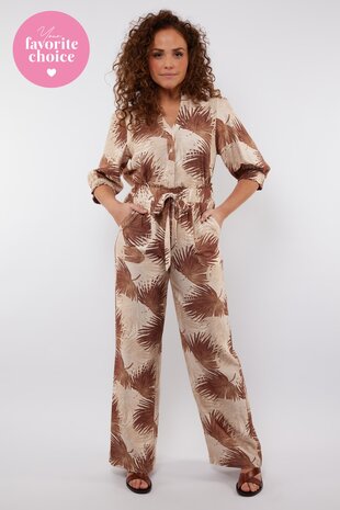 C&S Shannon pants offwhite/ tiger eye
