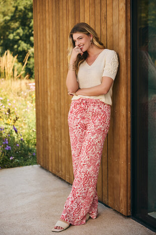 C&S Valence pants sand/sweet red