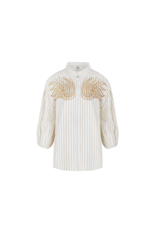 C&S Vannes blouse offwhite/tiger eye
