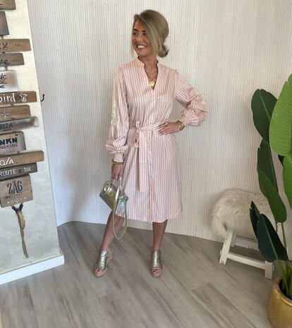 C&S Rennes dress ballet pink/sand