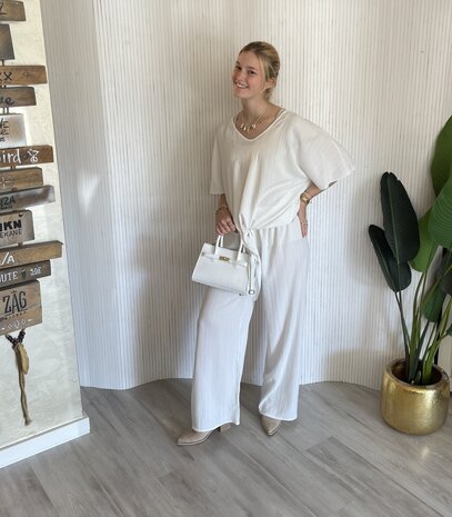 Liva tweedelige set offwhite