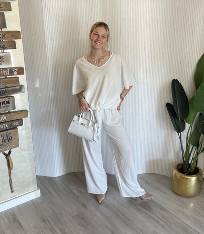Liva tweedelige set offwhite