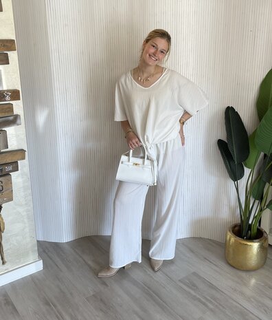 Liva tweedelige set offwhite