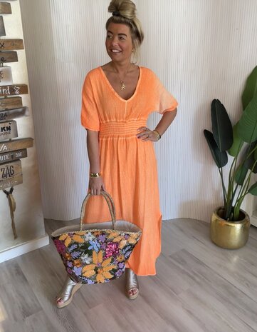 Taira jurk oranje