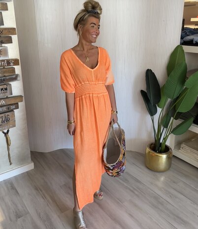 Taira jurk oranje