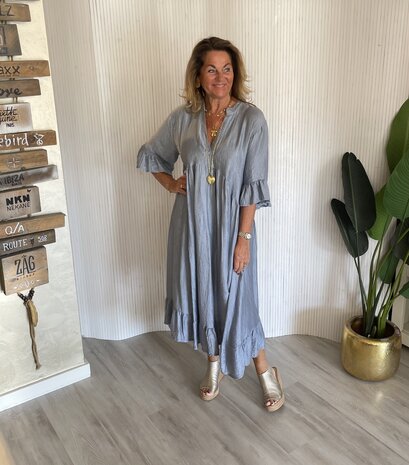 Elisabeth jurk denim blauw