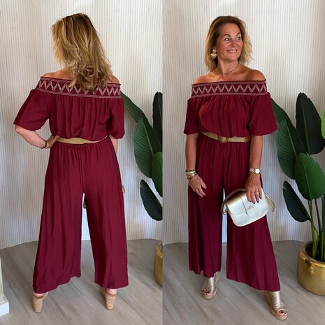 Dora jumpsuit bordeaux