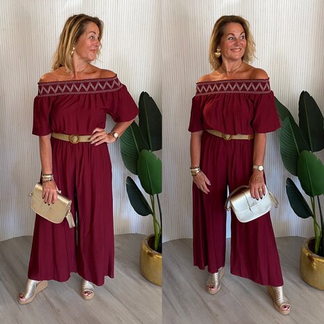 Dora jumpsuit bordeaux