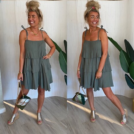 Dzanella Dress army