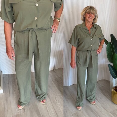 Naomi broek - army 