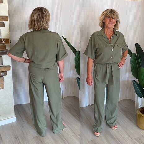 Naomi blouse -  army