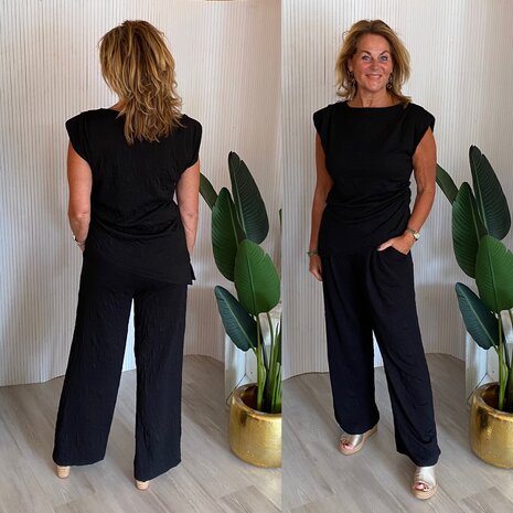 sophie tweedelige set zwart 