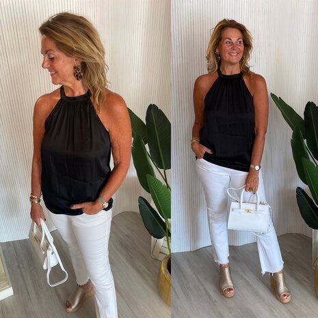 mila Classic top zwart 