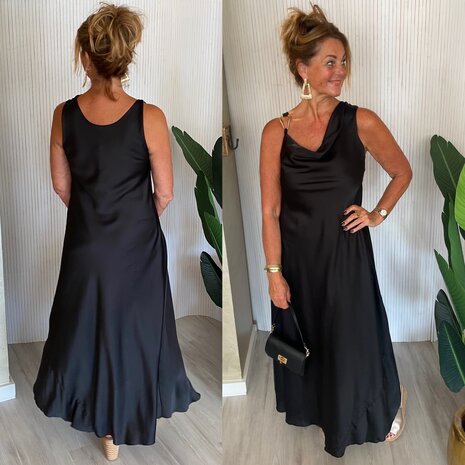 Glam jurk- zwart