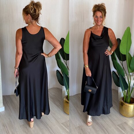Glam jurk- zwart