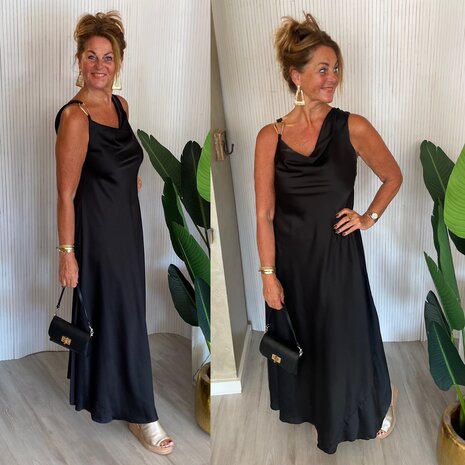 Glam jurk- zwart