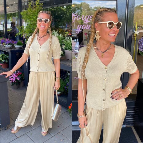 C&S Izra Talya Vest Zand goud