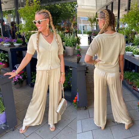 C&S Izra Talya Vest Zand goud