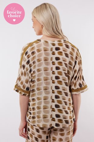C&S Ibiza top sand/mustard olive