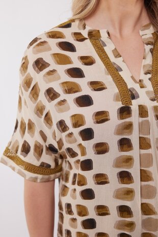 C&S Ibiza top sand/mustard olive