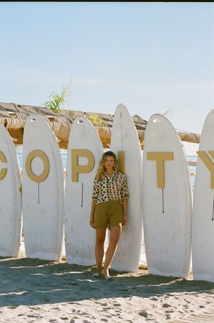 C&S Ibiza top sand/mustard olive