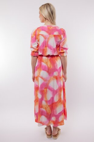 C&S Amalfi dress super pink/ color mix