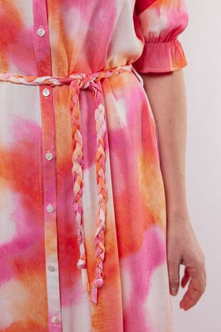 C&S Amalfi dress super pink/ color mix