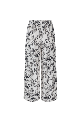 C&S Malta pants ecru/black