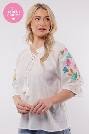 C&S Cadiz top offwhite