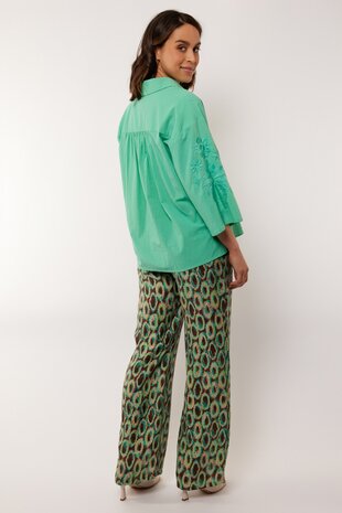 G maxx Evelina pants Cappuccino/bird egg green
